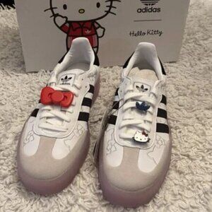adidas Hello Kitty x Sambae White Black Clear Pink
